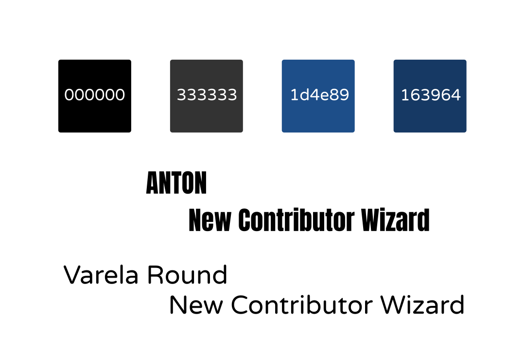 New Contributor Wizard - Color Palette